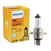 Žárovka Philips H4 12V 60 / 55W P43t-38 Vision + 30% 1ks (PH 12342PRC1)