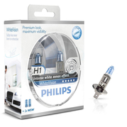 Žárovka Philips H1 12V 55W P14.5s WhiteVision 2ks (PH 12258WHVSM)