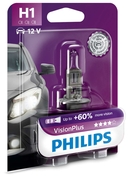 Žárovka Philips H1 12V 55W P14.5s Vision Plus + 60% 1ks (PH 12258VPB1)