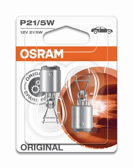 Žárovka Osram P21 / 5W 12V 21 / 5W BAY15d 2ks (OS 7528-02B)