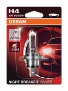 Žárovka Osram H4 12V 60 / 55W P43T NIGHT BREAKER® SILVER + 100% 1ks (OS 64193NBS-01B)