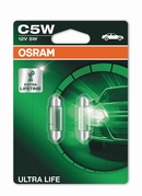 Žárovka Osram C5W 12V 5W SV8,5-8 sulfát ULTRA LIFE 2ks (OS 6418ULT-02B)