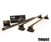 Thule Evo SquareBar levný ocelový střešní nosič Citroen C6 2005-2012 fixné body (7122+753+3017)