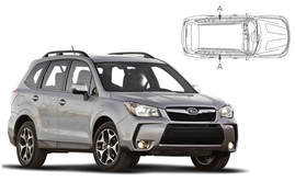 Sluneční clony na okna - SUBARU Forester (2013-2019) - Len na bočné stahovacie sklá (SUB-FORS-5-A/18)