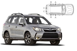 Sluneční clony na okna - SUBARU Forester (2013-2019) - Komplet sada (SUB-FORS-5-A)