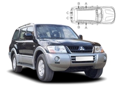 Sluneční clony na okna - MITSUBISHI Pajero (1999-2006) - Komplet sada (MIT-SHOG-5-A)