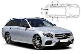 Sluneční clony na okna - MERCEDES-BENZ Serie E kombi (2016-2023) - Komplet sada (MB-ECLS-E-C)