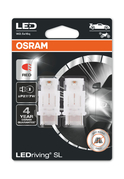 OSRAM P27/7W LEDriving SL Červené 12V 2ks (OS 3157DRP-02B)