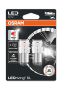 OSRAM P21/5W LEDriving SL Červené 12V 2ks (OS 7528DRP-02B)