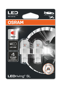 OSRAM W16W LEDriving SL Červené 12V 2ks (OS 921DRP-02B)