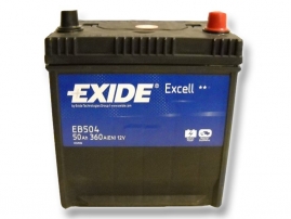 Autobaterie EXIDE Excell 50Ah, 12V, EB504 (EB504)