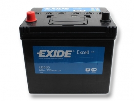 Autobaterie EXIDE Excell 60Ah, 12V, EB605 (EB605)