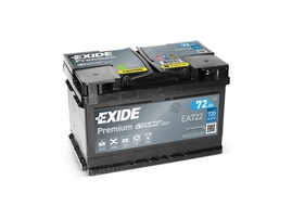 Autobaterie EXIDE Premium 72Ah, 720A, 12V, EA722 (EA722)