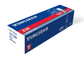 DIN 72601J 12V 2W BA9s Original range 1St Tungsram (TU 2660 B10)