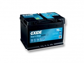 Autobaterie EXIDE Start-Stop AGM 70Ah, 760A, 12V, EK700 (EK700)