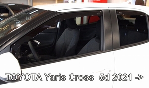 Deflektory na Toyota Yaris Cross, 5-dverová (+zadné), r.v.: 2021 - (29670)