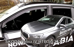 Deflektory na Škoda Fabia IV hatchback, 5-dverová (+zadné), r.v.: 2021 - (28362)