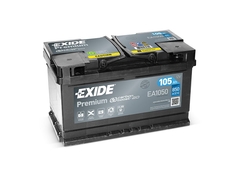 Autobaterie EXIDE Premium 105Ah, 850A, 12V, EA1050 (EA1050)