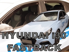 Deflektory na Hyundai i30 Fastback, 5-dverová (+zadné), r.v.: 2019 - (17299)