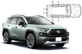 Sluneční clony na okna - TOYOTA RAV4 (2019-) - Komplet sada (TOY-RAV4-5-D)