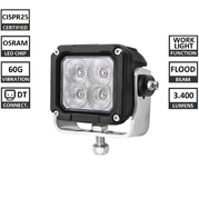 WL 0807-40 Pracovné LED svetlo, 9-32V, 3.400lm, Flood, 60G, CISPR certifikát (TSS-WL 0807-40)