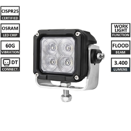 WL 0807-40 Pracovné LED svetlo, 9-32V, 3.400lm, Flood, 60G, CISPR certifikát (TSS-WL 0807-40)