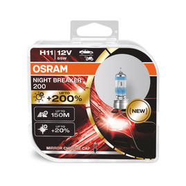 OSRAM H11 12V 55W PGJ19-2 NIGHT BREAKER®200 +200% 2ks (OS 64211NB200-HCB)