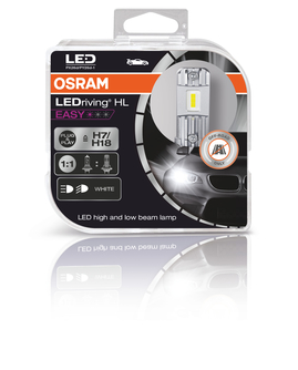 OSRAM LEDriving HL EASY H7/H18 12V 16.2W PX26d/PY26d-1 6000K White 2ks (OS 64210DWESY-HCB)