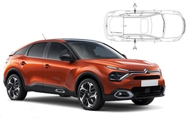 Sluneční clony na okna - CITROEN C4 SUV (2020-) - Len na bočné stahovacie sklá (CIT-C4-5-C/18)