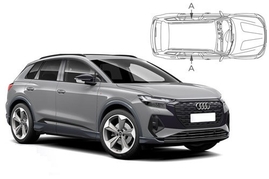 Sluneční clony na okna - AUDI Q4 E-tron (2021-) - Len na bočné stahovacie sklá (AU-Q4-5-A/18)