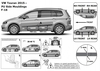 Ochranná lišta dveří - VW Touran od 2015 (F-16)