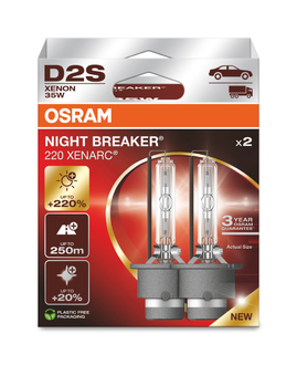 OSRAM D2S 35W XENARC® NIGHT BREAKER® LASER +220% 2ks (OS 66240XN2-2HB)