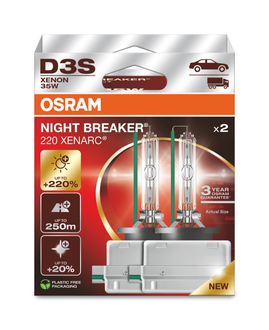 OSRAM D3S 35W XENARC® NIGHT BREAKER® LASER +220% 2ks (OS 66340XN2-2HB)