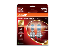 OSRAM H7 12V 55W PX26d NIGHT BREAKER® 220 +220% 2ks (OS 64210NB220-2HB)