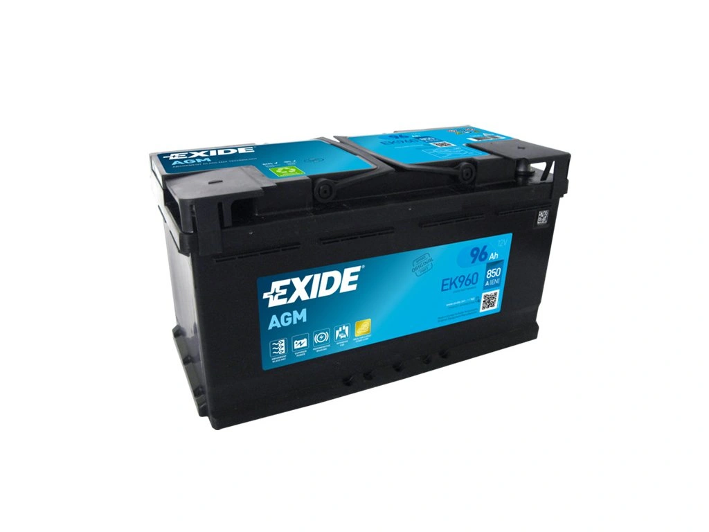 Autobaterie EXIDE Start-Stop AGM 96Ah, 850A, 12V, EK960 (EK960)