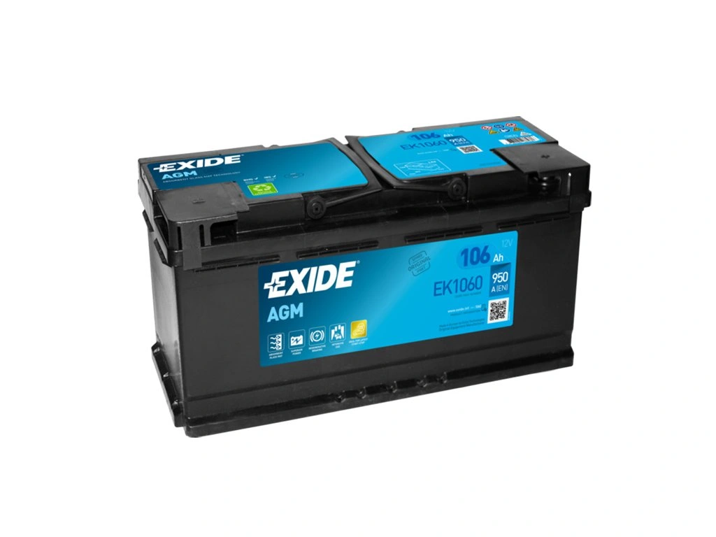 Autobaterie EXIDE Start-Stop AGM 106Ah, 950A, 12V, EK1060 (EK1060)